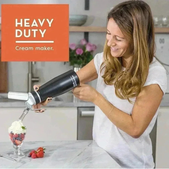 EurKitchen Professional Aluminum Whipped Cream Dispenser - Picture 2 of 9